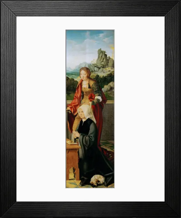 Framed Print : with Donor (Winged Altar, right panel) Framed Print : with Donor (Winged Altar, right panel)
