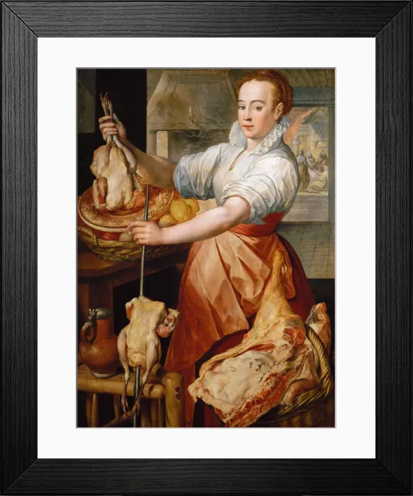 Framed Print : The Cook (Christ in the House of Martha and Mary) Framed Print : The Cook (Christ in the House of Martha and Mary)