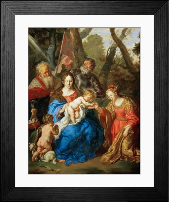 Framed Print : The Mystical Marriage of Saint Catherine with Saints Leopold and William Framed Print : The Mystical Marriage of Saint Catherine with Saints Leopold and William