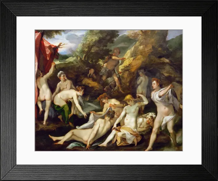 Framed Print : Diana and Actaeon