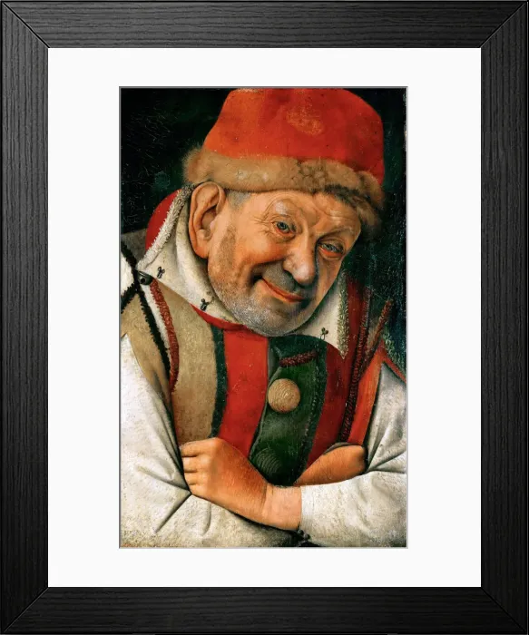 Framed Print : Portrait of the Ferrara Court Jester Gonella Framed Print : Portrait of the Ferrara Court Jester Gonella