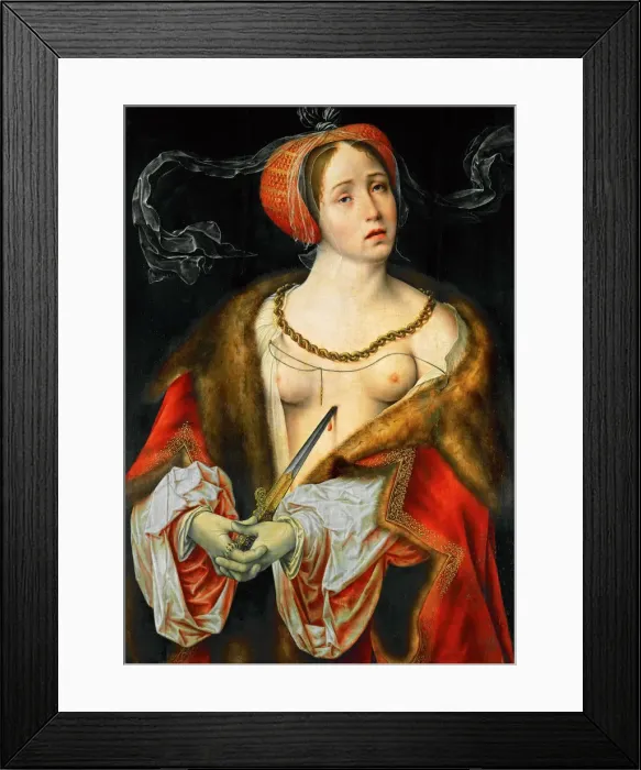 Framed Print : Lucretia. Found in the Collection of Art History Museum, Vienne Framed Print : Lucretia. Found in the Collection of Art History Museum, Vienne