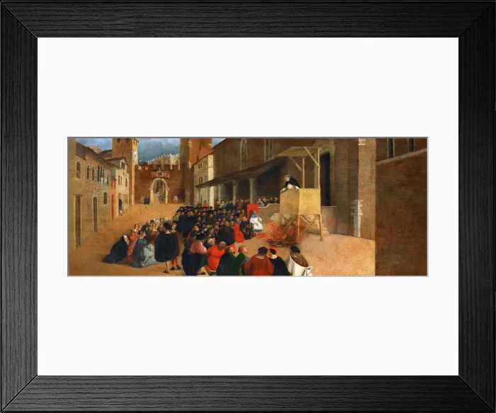 Framed Print : Saint Dominic preaching in Recanati Framed Print : Saint Dominic preaching in Recanati