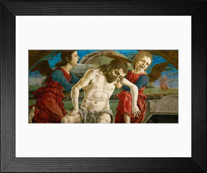 Framed Print : The body of Christ, surrounded by angels Framed Print : The body of Christ, surrounded by angels
