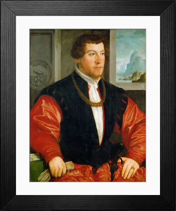 Framed Print : Portrait of Christoph Baumgartner (1514-1586) Framed Print : Portrait of Christoph Baumgartner (1514-1586)