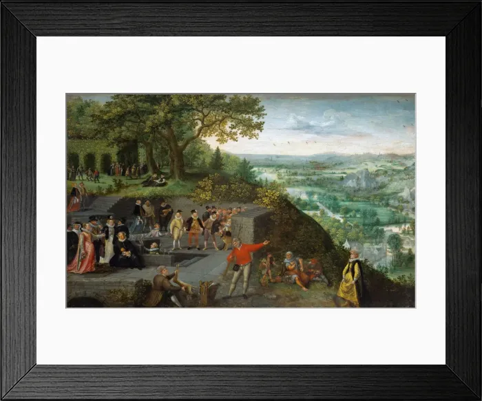 Framed Print : Emperor Rudolf II during a drinking cure Framed Print : Emperor Rudolf II during a drinking cure