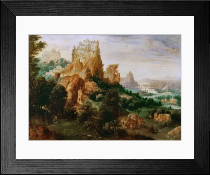 Framed Print : Landscape with the Parable of the Good Samaritan Framed Print : Landscape with the Parable of the Good Samaritan
