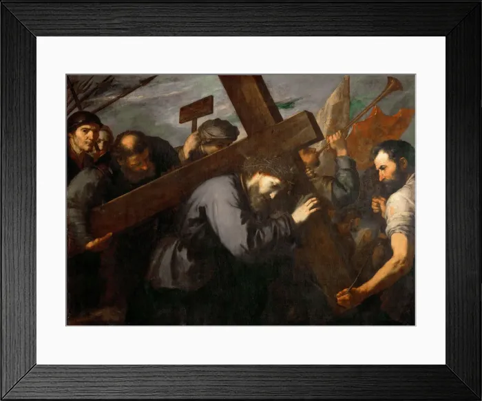 Framed Print : Christ Carrying the Cross Framed Print : Christ Carrying the Cross