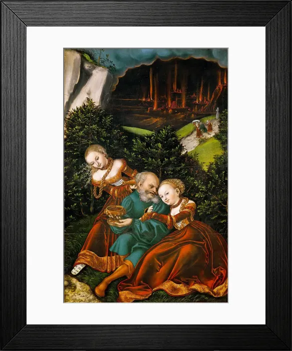 Framed Print : Lot and his Daughters Framed Print : Lot and his Daughters