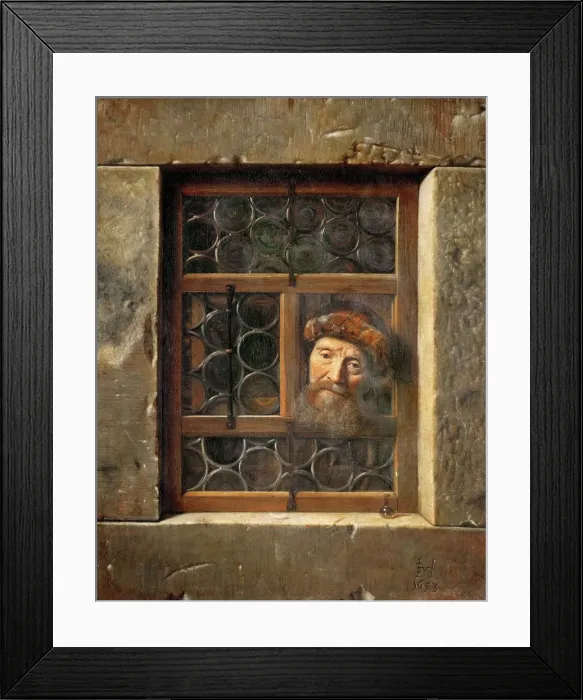 Framed Print : Old Man in the Window Framed Print : Old Man in the Window