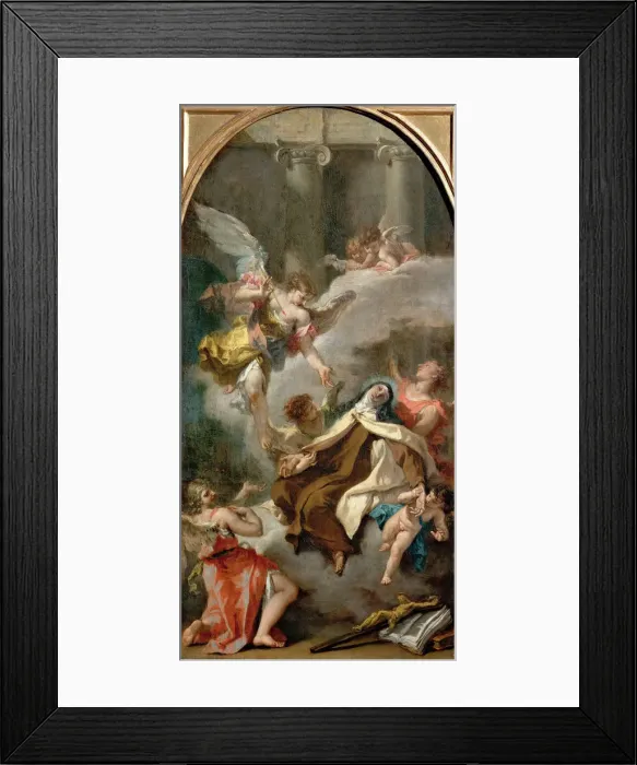 Framed Print : The Vision of Saint Teresa of Avila Framed Print : The Vision of Saint Teresa of Avila