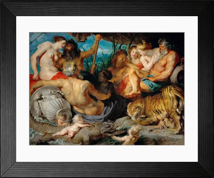 Framed Print : The Four Rivers of Paradise (The Four Continents) Framed Print : The Four Rivers of Paradise (The Four Continents)