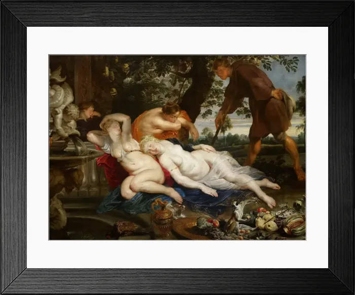 Framed Print : Cymon and Iphigenia Framed Print : Cymon and Iphigenia