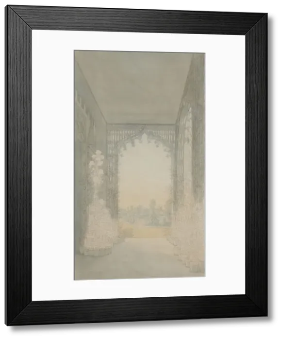 Framed Print : Cottege Palace in the Alexandria Park in Peterhof. Balcony in the study of Empress Framed Print : Cottege Palace in the Alexandria Park in Peterhof. Balcony in the study of Empress