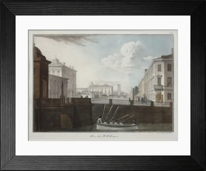 Framed Print : The Fontanka River near the Anichkov Bridge Framed Print : The Fontanka River near the Anichkov Bridge