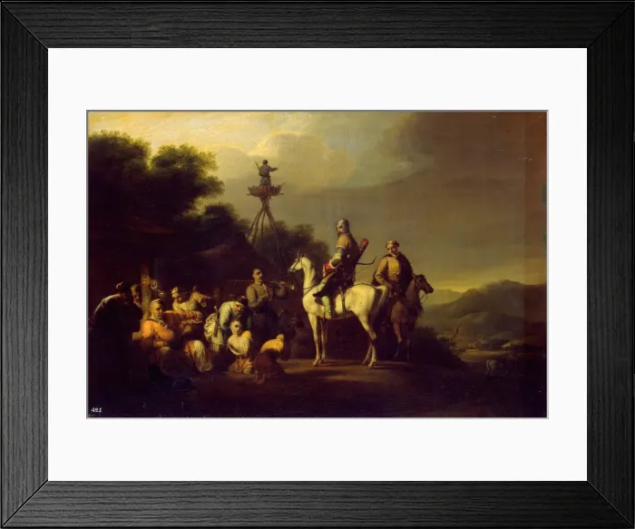 Framed Print : Frontier Guards (Circassian Prince on Horseback Selling Two Boys) Framed Print : Frontier Guards (Circassian Prince on Horseback Selling Two Boys)