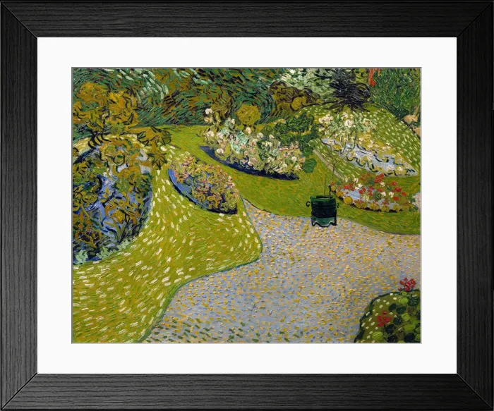 Framed Print : Garden in Auvers, 1890 Framed Print : Garden in Auvers, 1890