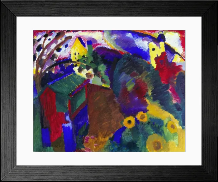 Framed Print : Murnau. The Garden I, 1910 Framed Print : Murnau. The Garden I, 1910