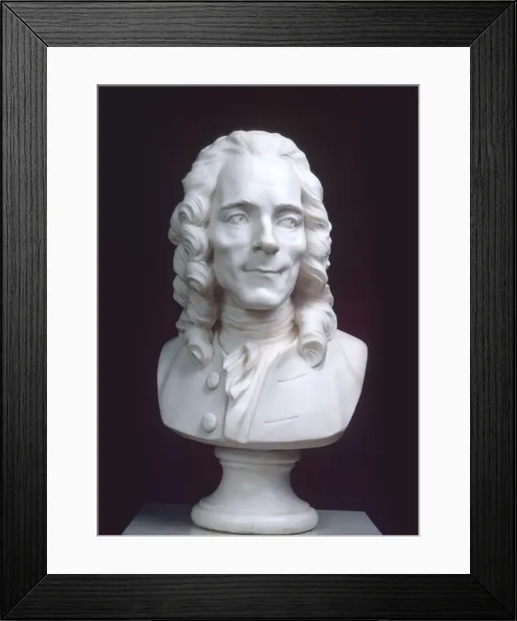 Framed Print : Portrait of Voltaire, 1770s Framed Print : Portrait of Voltaire, 1770s