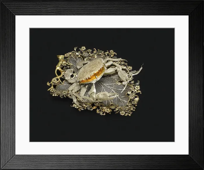Framed Print : Box in the Shape of the Crab, 1740-1750s Framed Print : Box in the Shape of the Crab, 1740-1750s