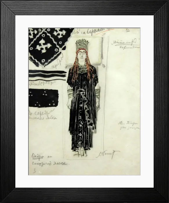 Framed Print : Phaedra. Costume design for the Ballet Hippolytus after Euripides, 1902 Framed Print : Phaedra. Costume design for the Ballet Hippolytus after Euripides, 1902