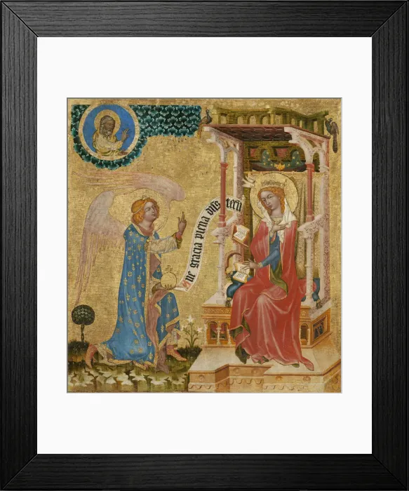 Framed Print : The Annunciation, ca 1350 Framed Print : The Annunciation, ca 1350