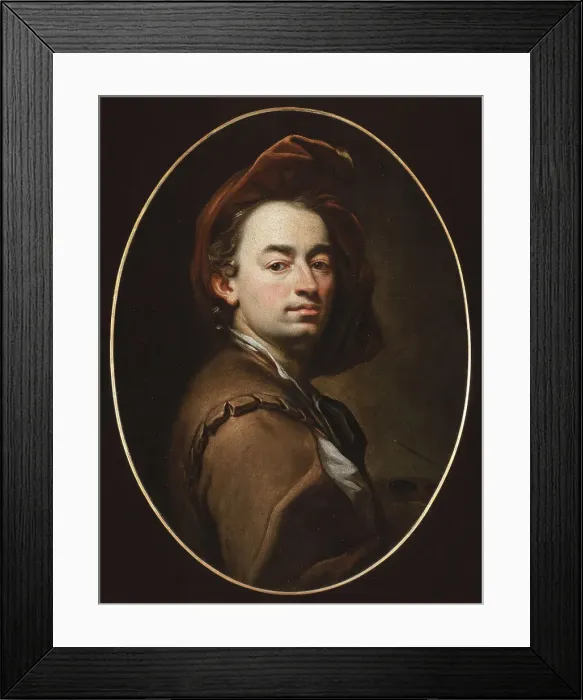 Framed Print : Self-Portrait, ca 1698 Framed Print : Self-Portrait, ca 1698
