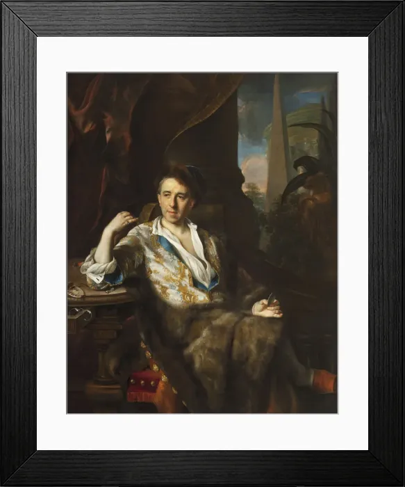Framed Print : Portrait of the Painter Charles Bruni, 1709 Framed Print : Portrait of the Painter Charles Bruni, 1709