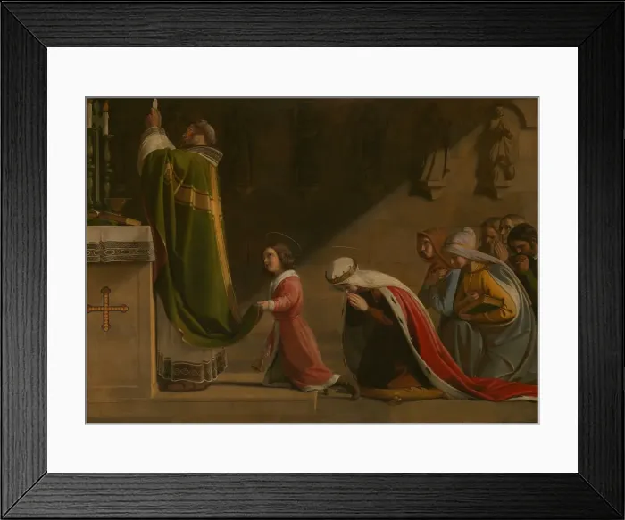 Framed Print : Saint Ludmila and Saint Wenceslaus during the Mass, 1837 Framed Print : Saint Ludmila and Saint Wenceslaus during the Mass, 1837