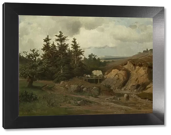 Landscape with a Wooden Bridge, 1858