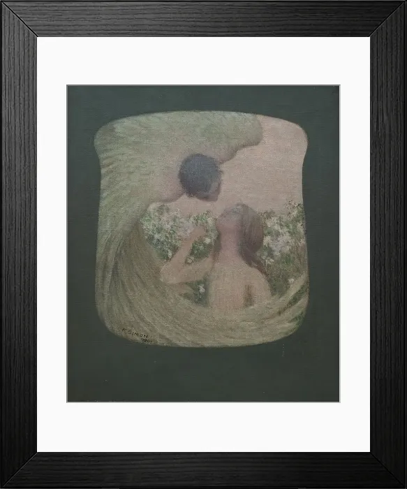 Framed Print : The Love, c. 1900 Framed Print : The Love, c. 1900