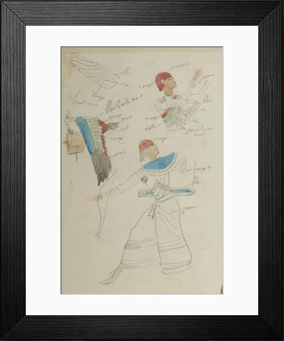 Framed Print : Costume design for the opera Aida by Giuseppe Verdi, Paris, Theatre national de l Opera, 22. 03. 1880 Framed Print : Costume design for the opera Aida by Giuseppe Verdi, Paris, Theatre national de l Opera, 22. 03. 1880