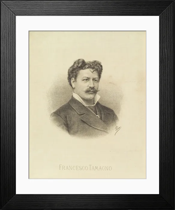 Framed Print : Portrait of the opera singer Francesco Tamagno (1850-1905), 1887 Framed Print : Portrait of the opera singer Francesco Tamagno (1850-1905), 1887