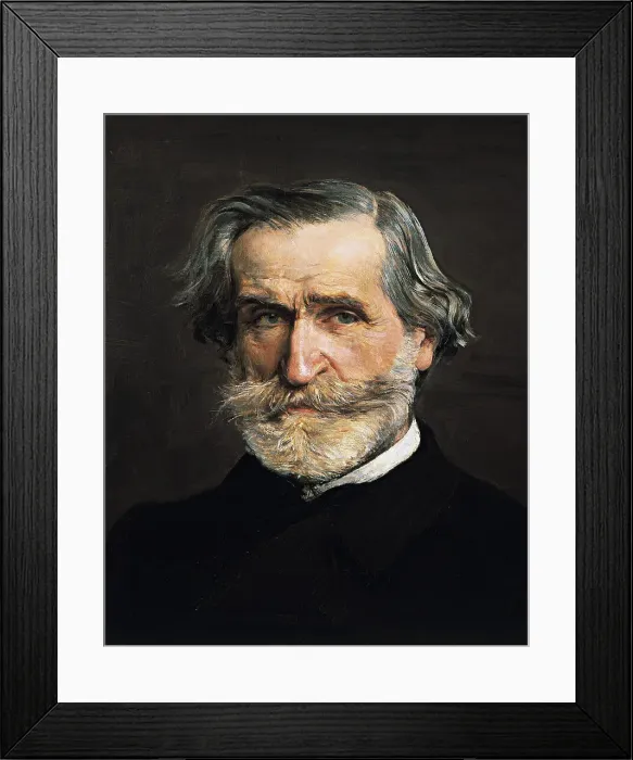 Framed Print : Portrait of the Composer Giuseppe Verdi (1813-1901). Detail, 1886