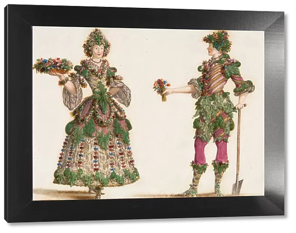 Gardeners. Costume design for Carnival celebrations of the Vienna court, c. 1680