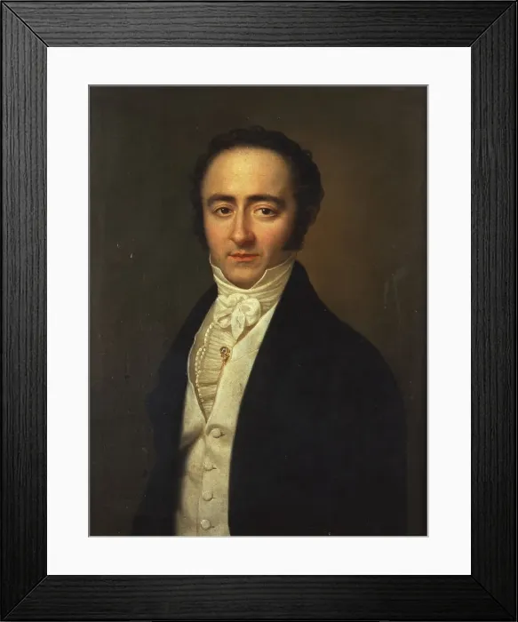 Framed Print : Portrait of Franz Xavier Wolfgang Mozart (1791-1844), 1825 Framed Print : Portrait of Franz Xavier Wolfgang Mozart (1791-1844), 1825