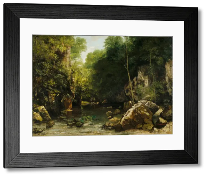 Framed Print : The Black Stream (Le ruisseau noir), 1865 Framed Print : The Black Stream (Le ruisseau noir), 1865