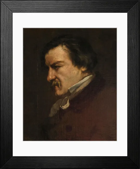 Framed Print : Portrait of Champfleury, 1855