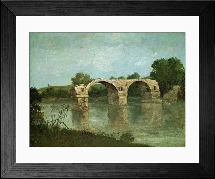 Framed Print : Le Pont d Ambrussum, 1857 Framed Print : Le Pont d Ambrussum, 1857