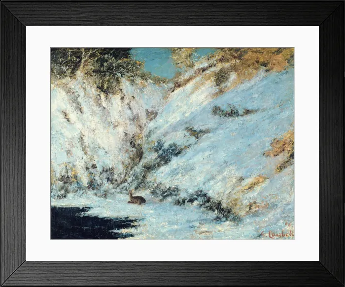 Framed Print : Snowy Landscape, 1866 Framed Print : Snowy Landscape, 1866