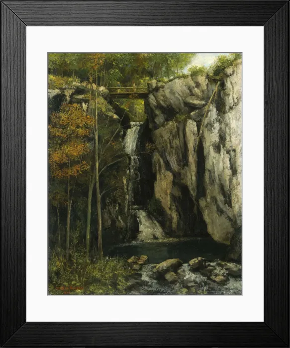 Framed Print : Le Gour de Conche, 1864 Framed Print : Le Gour de Conche, 1864