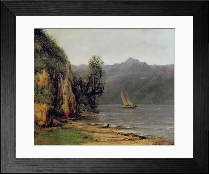 Framed Print : Vue du Lac Leman, ca 1873-1877 Framed Print : Vue du Lac Leman, ca 1873-1877