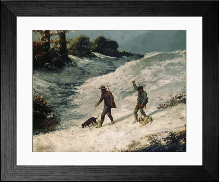 Framed Print : Hunters in the Snow (Chasseurs dans la neige), ca 1864 Framed Print : Hunters in the Snow (Chasseurs dans la neige), ca 1864