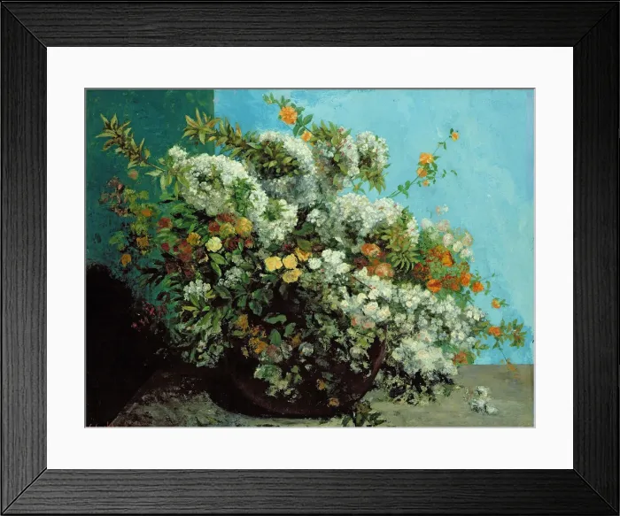 Framed Print : Flowering Branches and Flowers, 1855