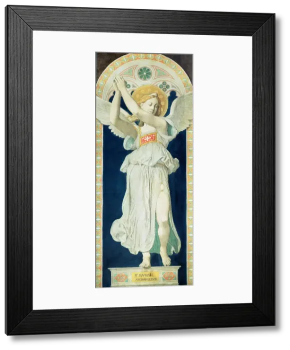 Framed Print : The Archangel Raphael. Cardboard for the windows of the Chapel of St. Ferdinand, 1842 Framed Print : The Archangel Raphael. Cardboard for the windows of the Chapel of St. Ferdinand, 1842