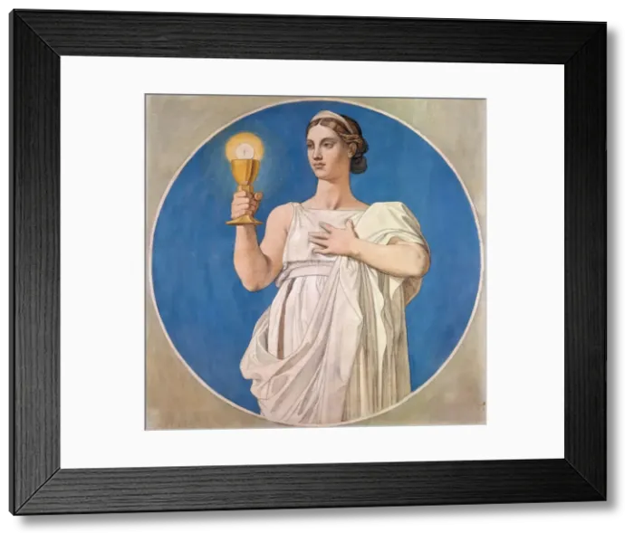Framed Print : The Faith. Cardboard for the windows of the Chapel of St. Ferdinand, 1842 Framed Print : The Faith. Cardboard for the windows of the Chapel of St. Ferdinand, 1842
