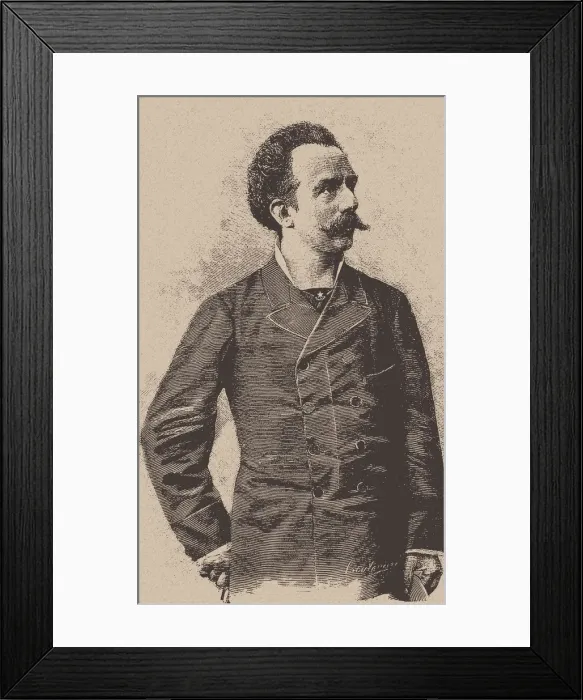 Framed Print : Portrait of the composer and conductor Franco Faccio (1840-1891) Framed Print : Portrait of the composer and conductor Franco Faccio (1840-1891)