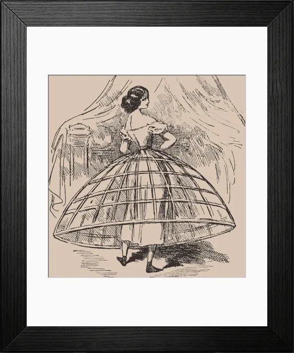 Framed Print : Crinoline, 1906 Framed Print : Crinoline, 1906
