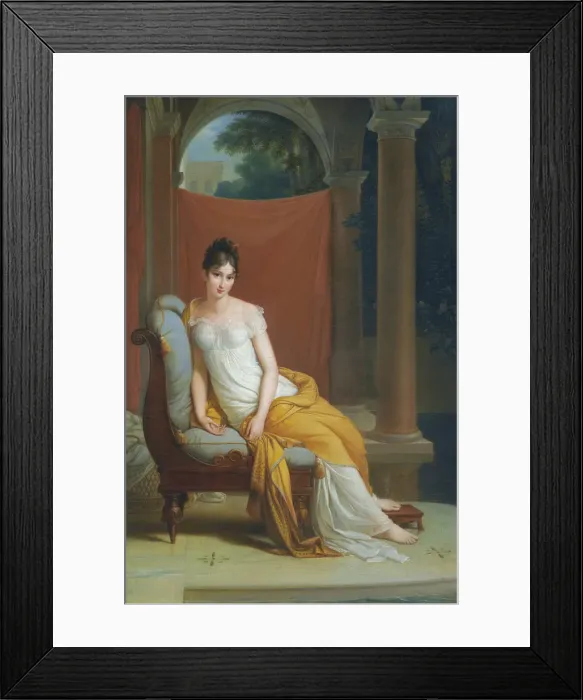 Framed Print : Portrait of Madame Recamier, nee Julie Bernard (1777-1849) Framed Print : Portrait of Madame Recamier, nee Julie Bernard (1777-1849)