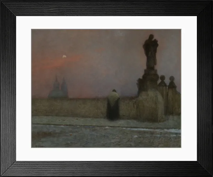 Framed Print : Early Evening in Hradcany, 1910-1915 Framed Print : Early Evening in Hradcany, 1910-1915